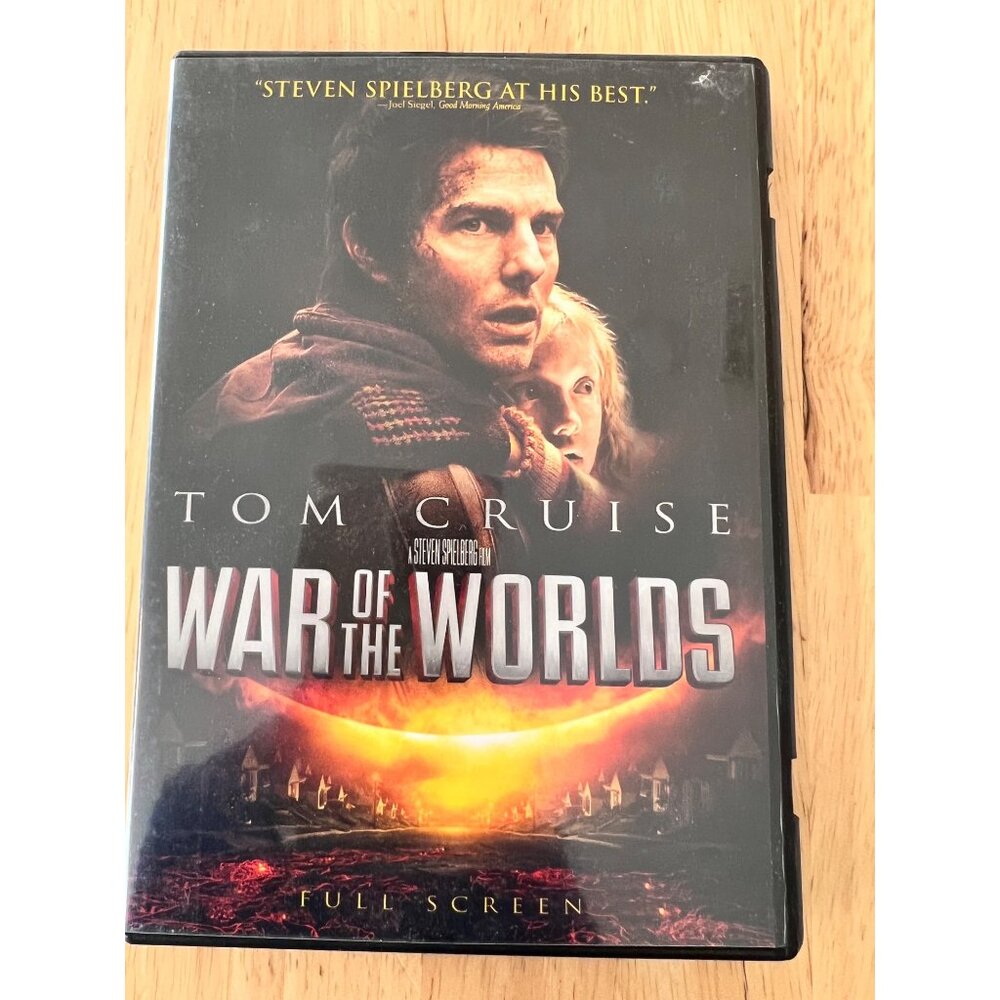 War Of The Worlds 2005 DVD Full Screen Tom Cruise Sci-Fi Movie Pre-Owned